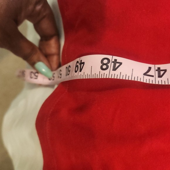 Absolutely love it red maxi dress with adjustable spaghetti straps. - Picture 2 of 6